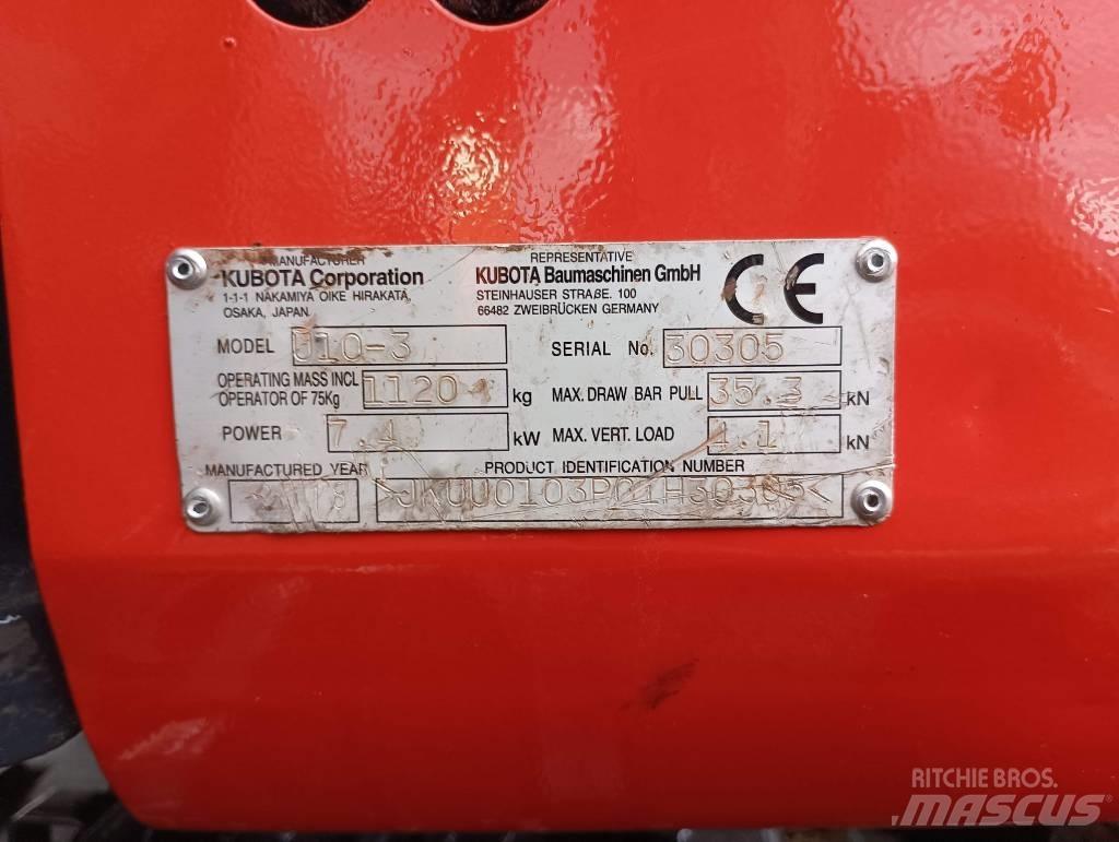 Kubota U 10 Minibagger < 7t