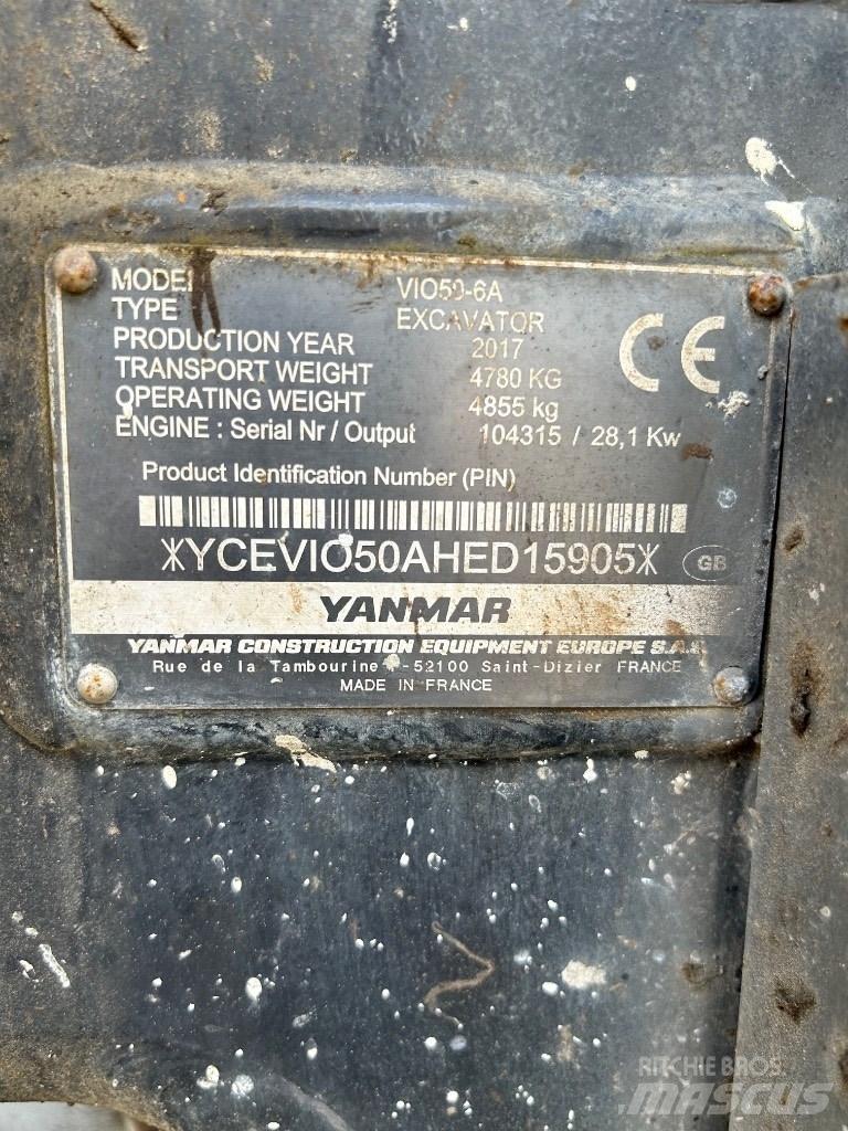 Yanmar VI050 - 6A Minibagger < 7t