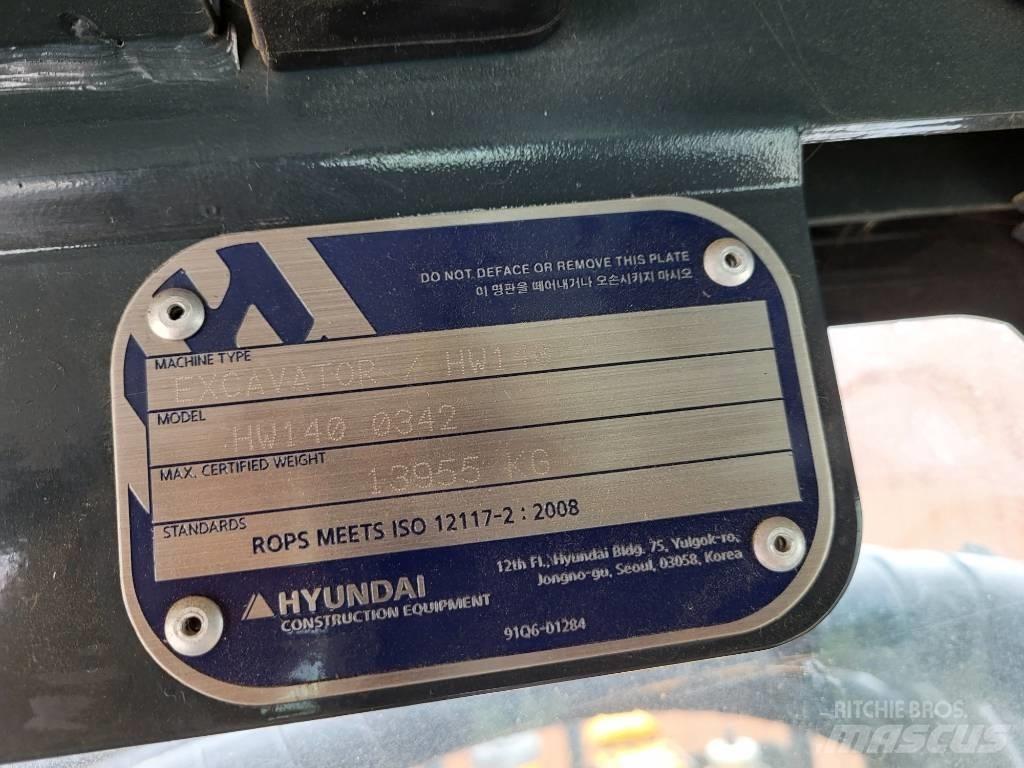 Hyundai HW 140 Ruwterrein kranen