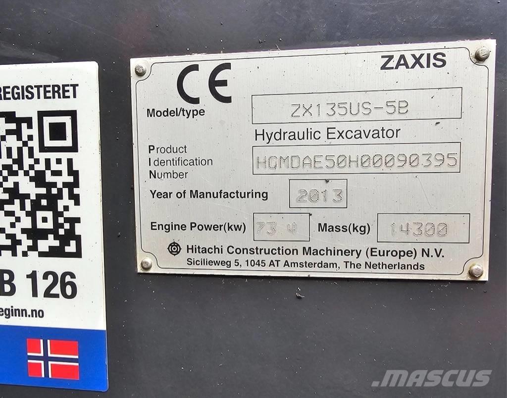 Hitachi ZX 135 US-5 Raupenbagger