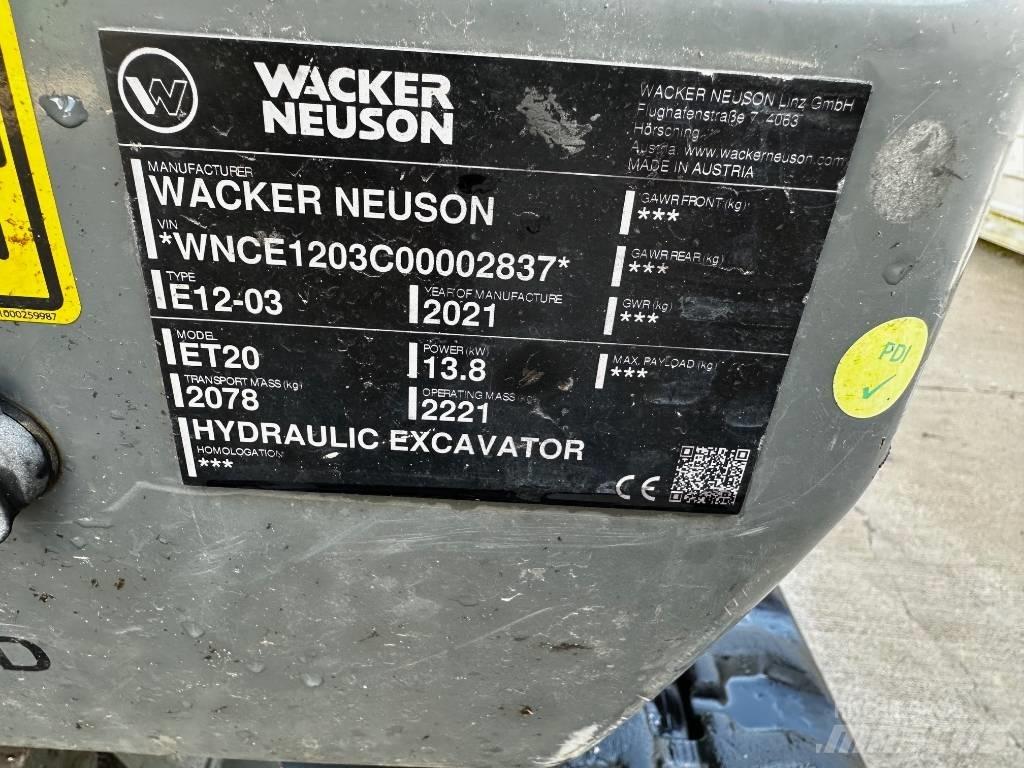 Wacker Neuson ET 20 Minibagger < 7t