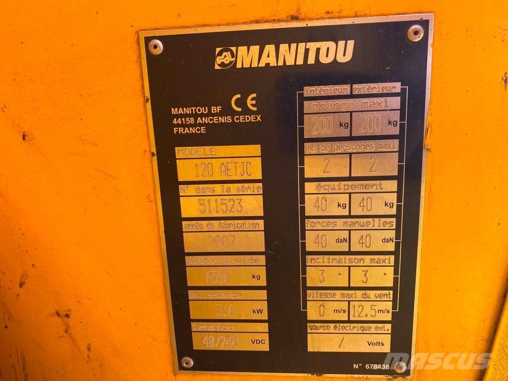 Manitou 120 AET JC Gelenkteleskoparbeitsbühnen