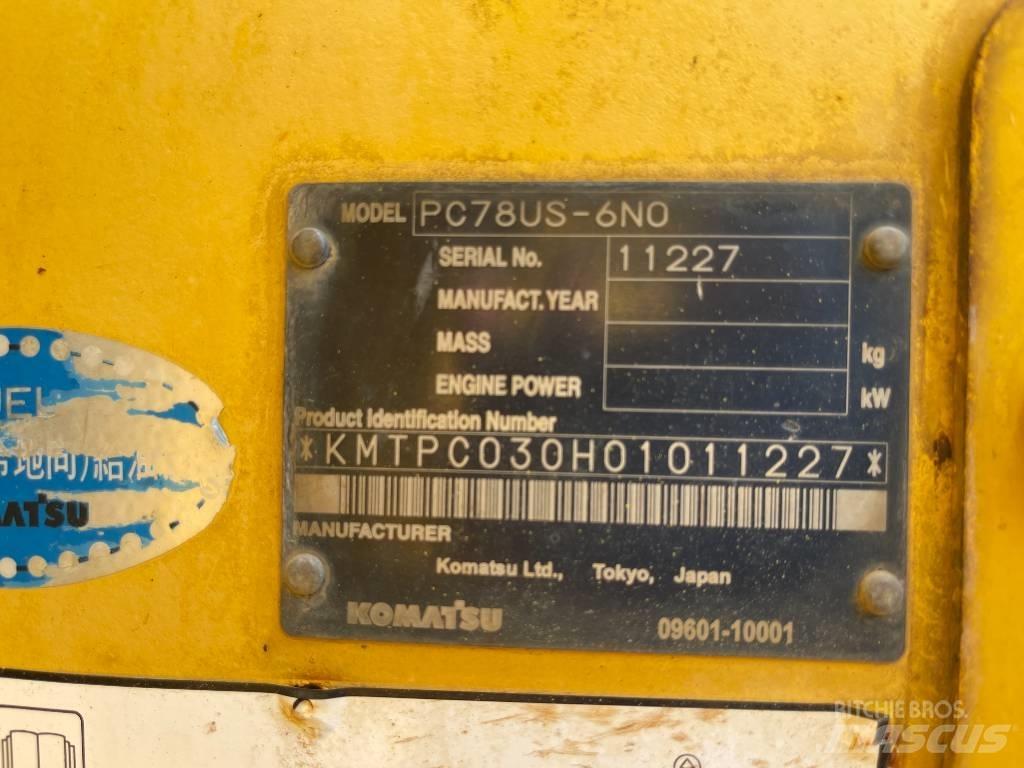 Komatsu PC78US-6N0 Raupenbagger