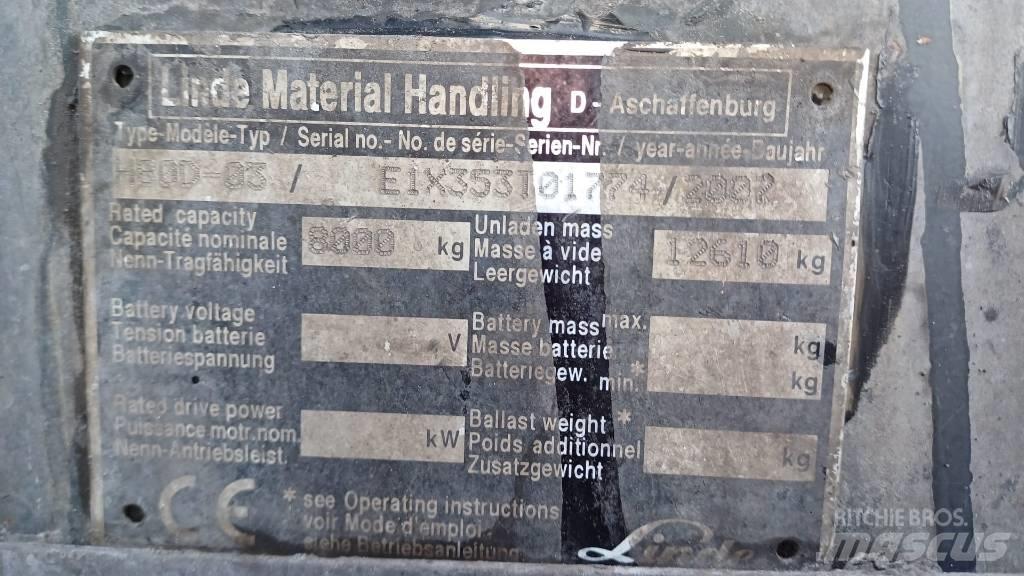 Linde H80D-03 Diesel heftrucks