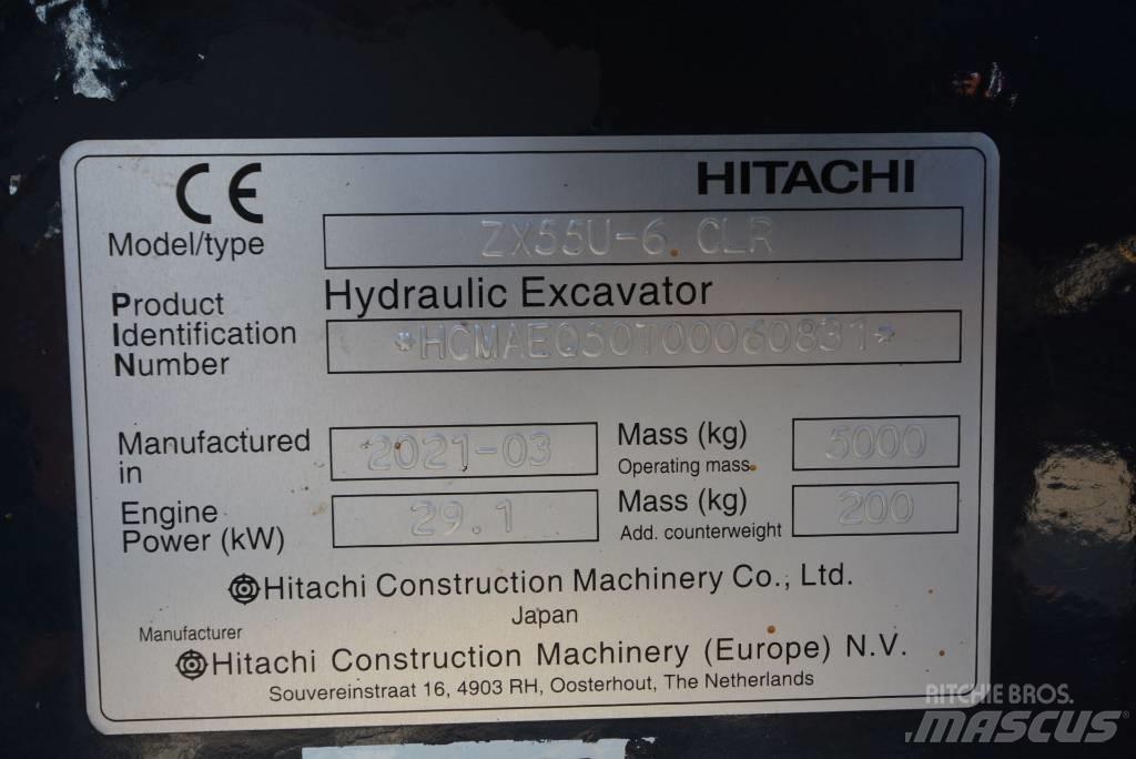 Hitachi ZX 55 U-6 Minibagger < 7t