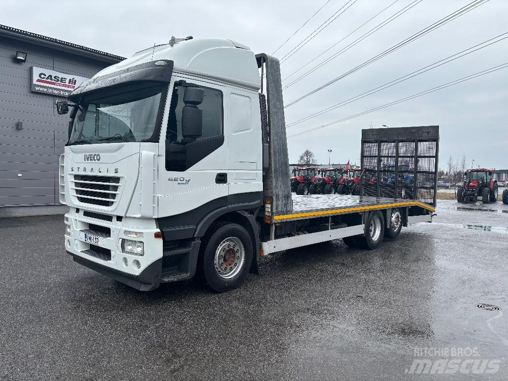 Iveco Stralis 420 Pritschenwagen/Pritschenwagen mit Seitenklappe