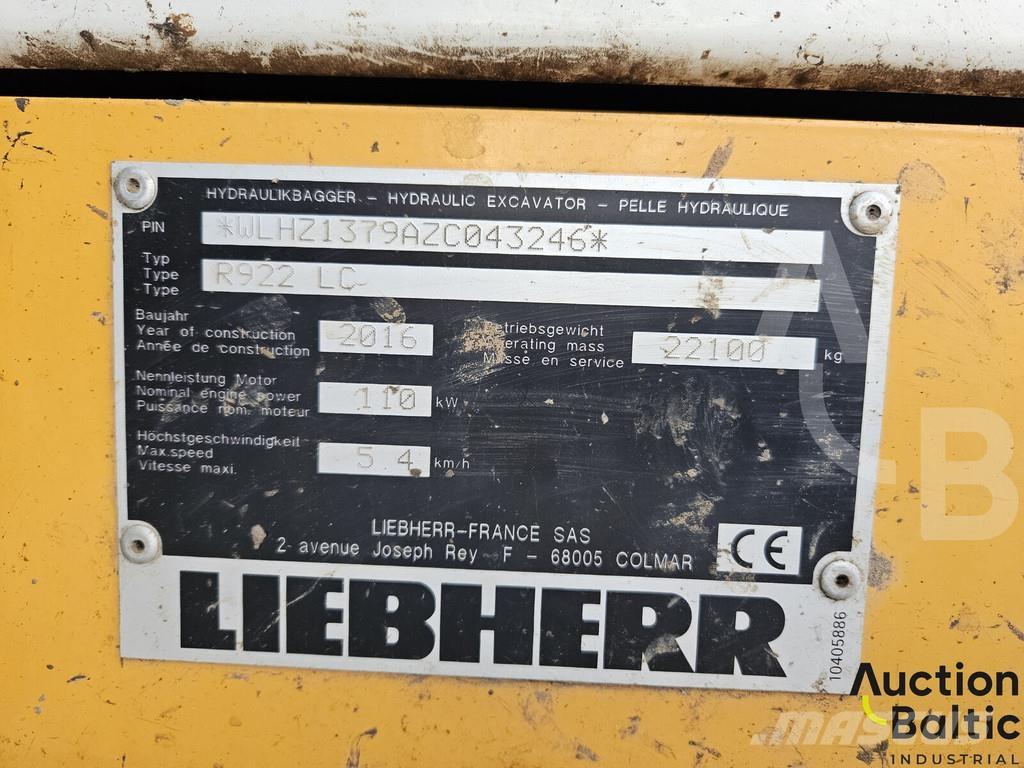 Liebherr R922 LC Raupenbagger