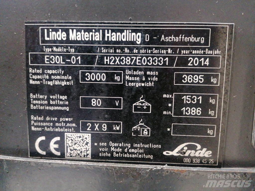 Linde E30L-01 Elektrische heftrucks