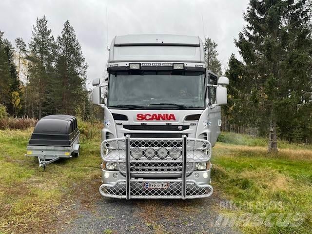 Scania R 560 6*2 Pritschenwagen/Pritschenwagen mit Seitenklappe