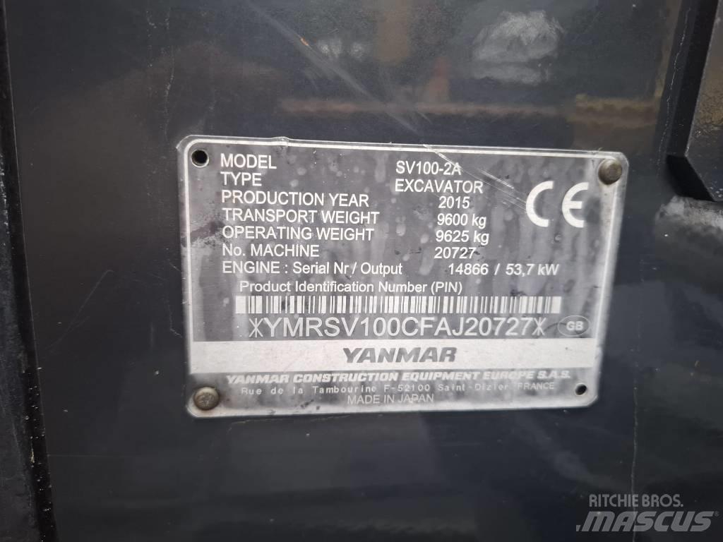 Yanmar SV 100-2A Midibagger  7t - 12t