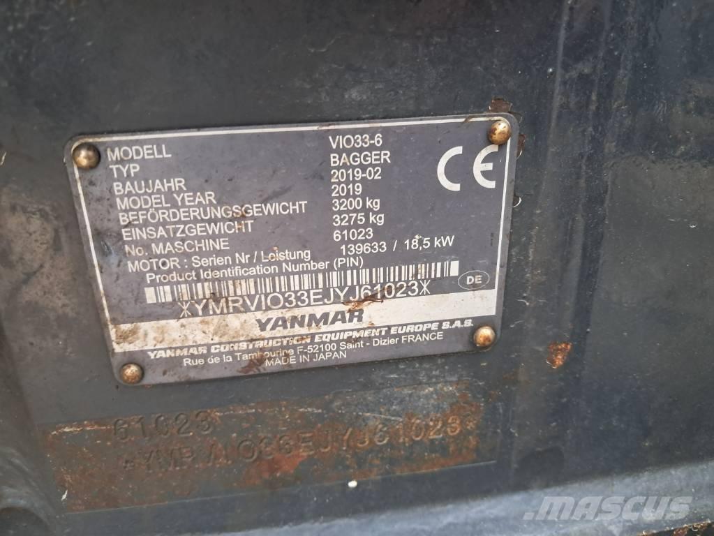 Yanmar Vio 33 Minibagger < 7t