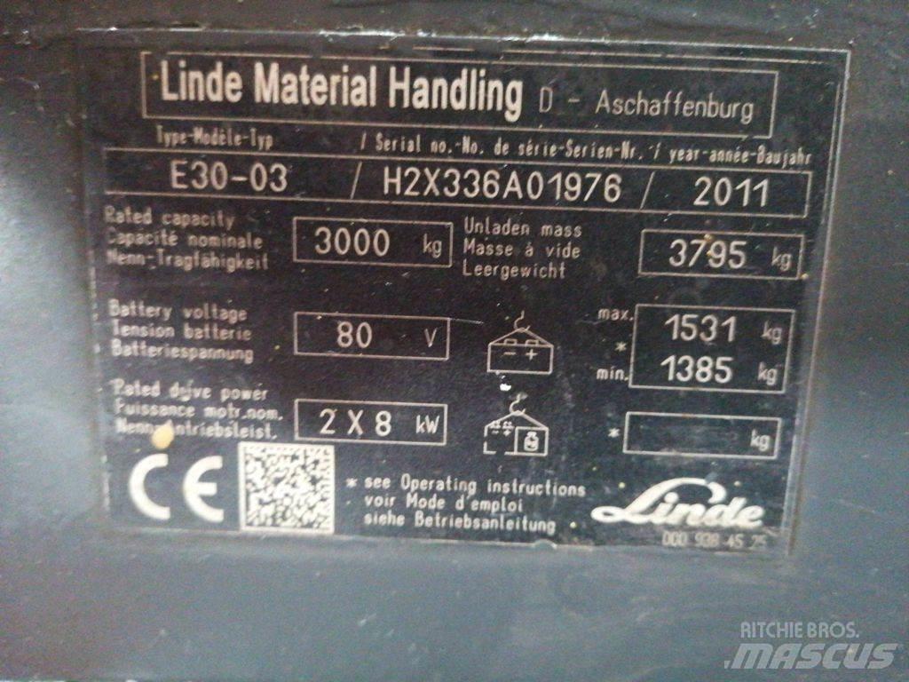 Linde E30-03 Elektrische heftrucks