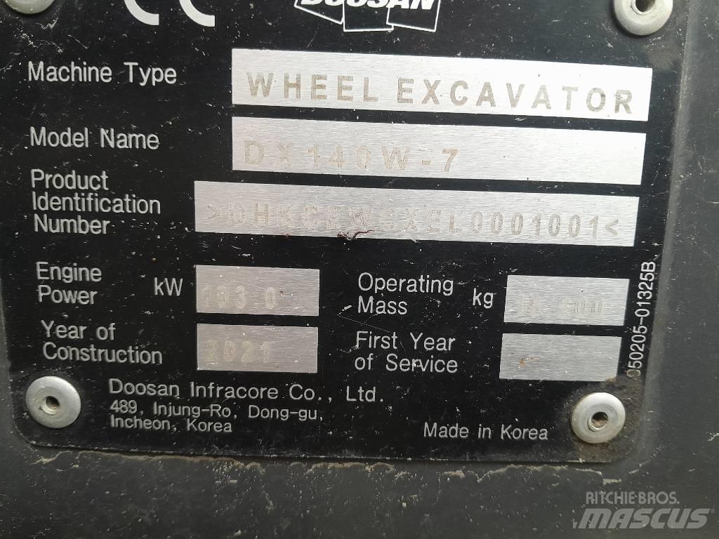 Doosan DX140W-7 Mobilbagger