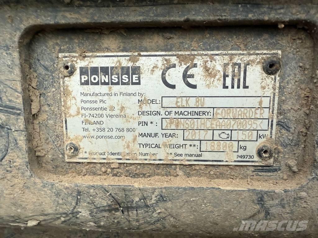 Ponsse ELK 8W Forwarder