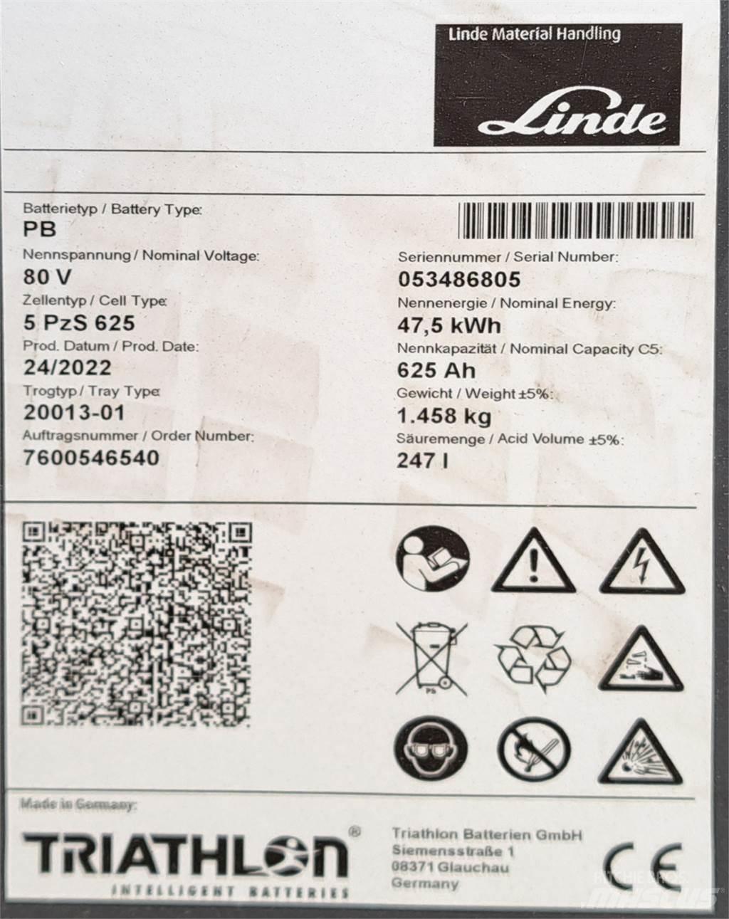 Linde E35L Elektrische heftrucks