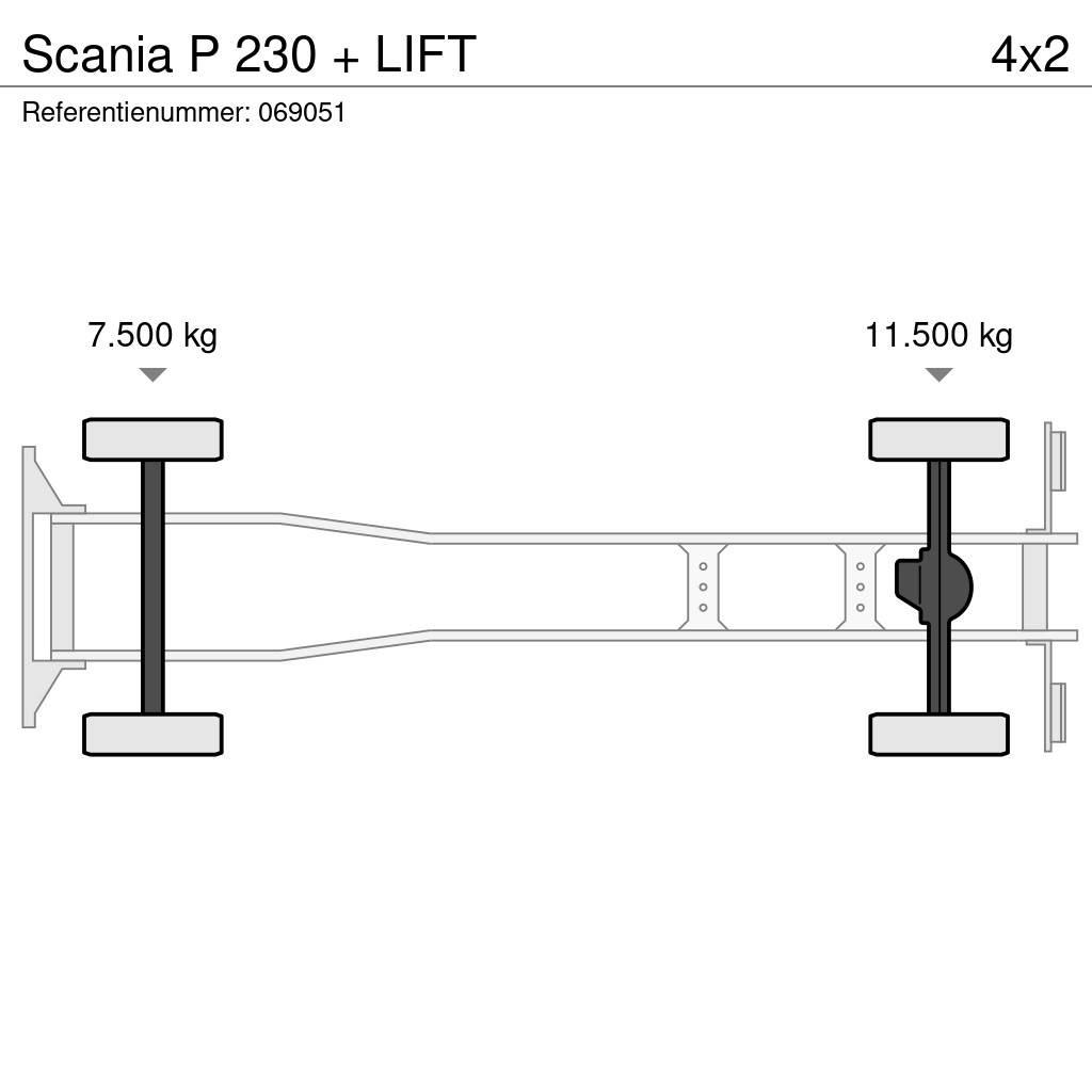 Scania P 230 + LIFT Kofferaufbau