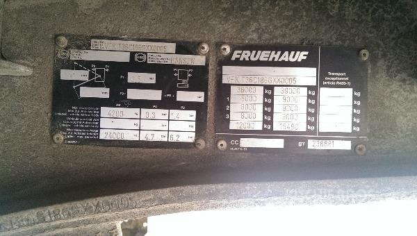 Fruehauf T36 Curtainsiderauflieger