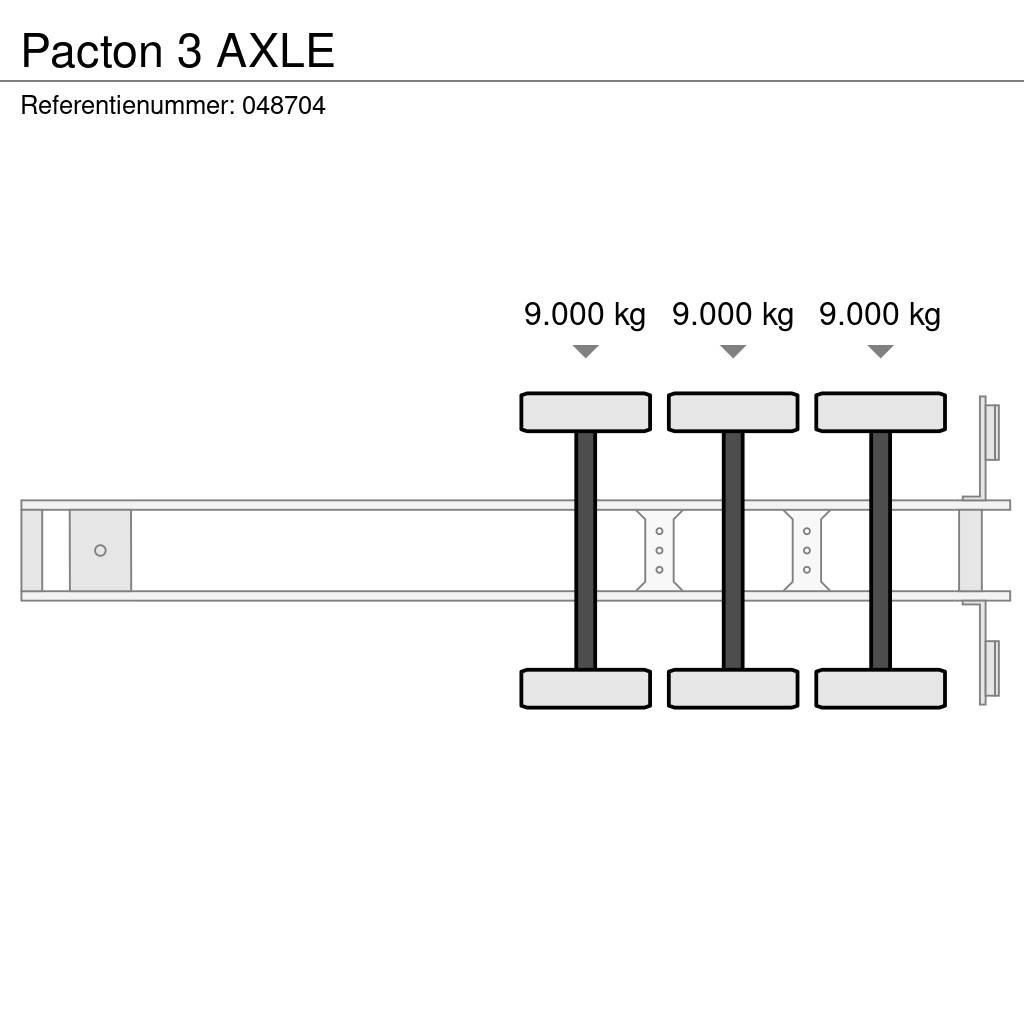 Pacton 3 AXLE Containerauflieger