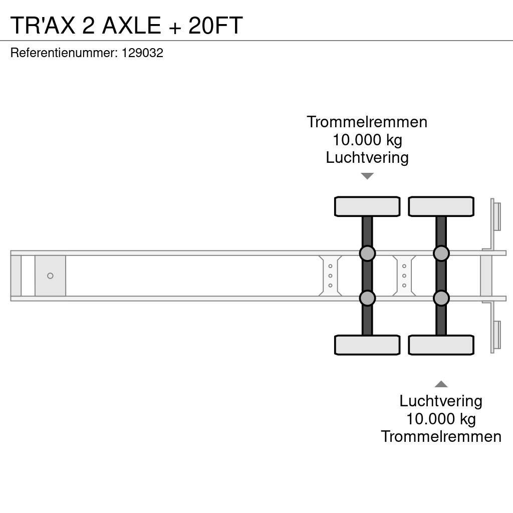  TR'AX 2 AXLE + 20FT Containerauflieger