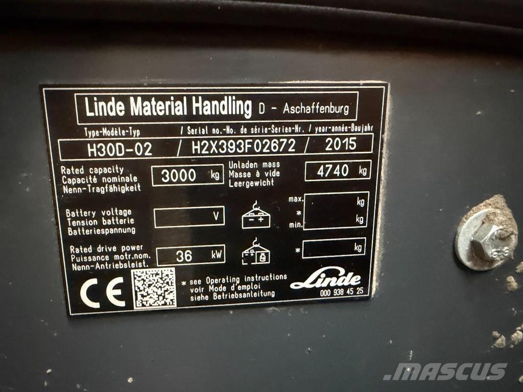 Linde H30D-02 Diesel heftrucks