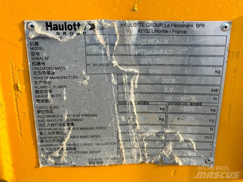 Haulotte OPTIMUM 8 Scheren-Arbeitsbühnen