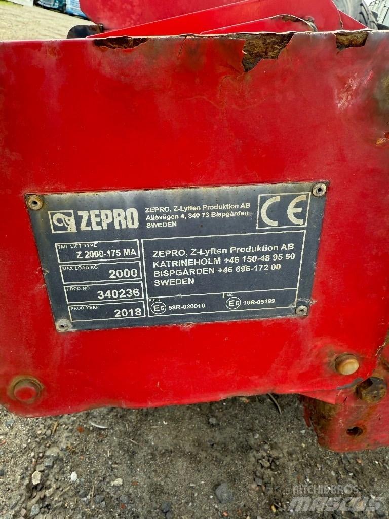  Zepro Bakgavellyft Pritschen