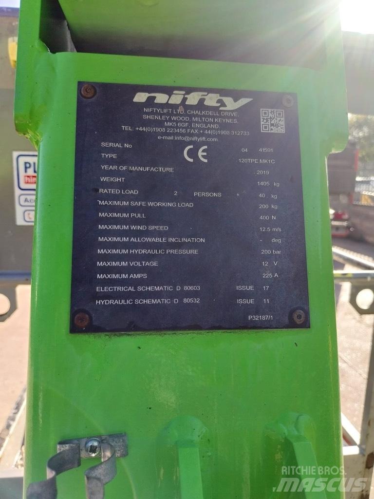 Niftylift 120TPE Anhänger-Arbeitsbühnen