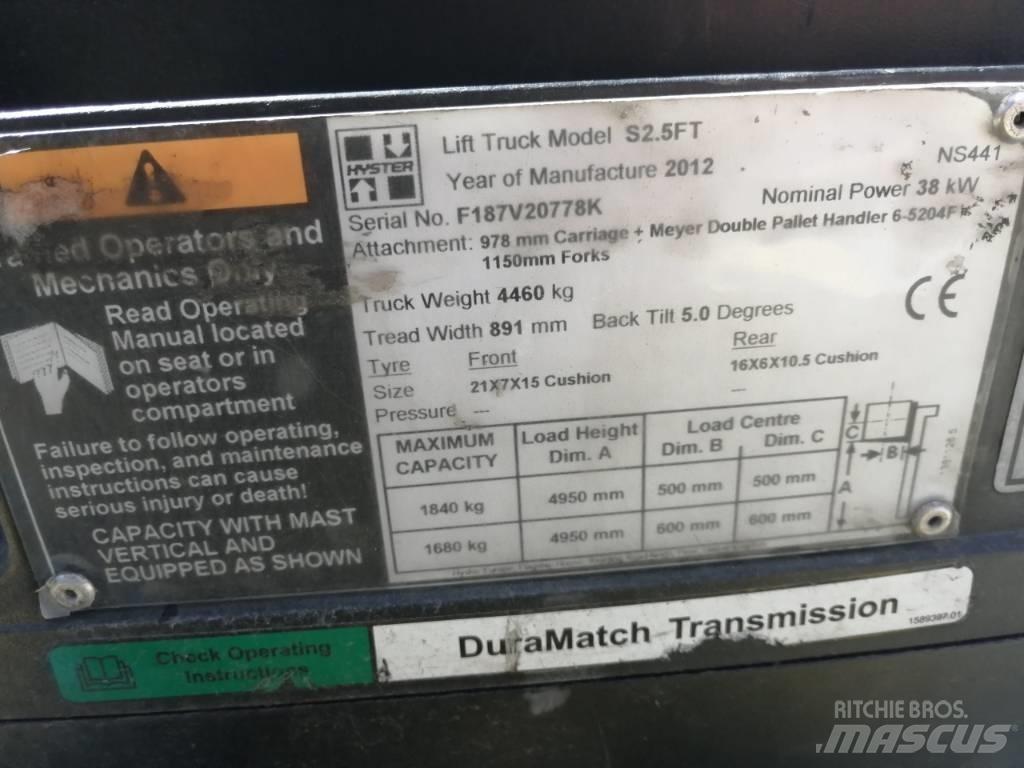 Hyster S2.5FT LPG heftrucks