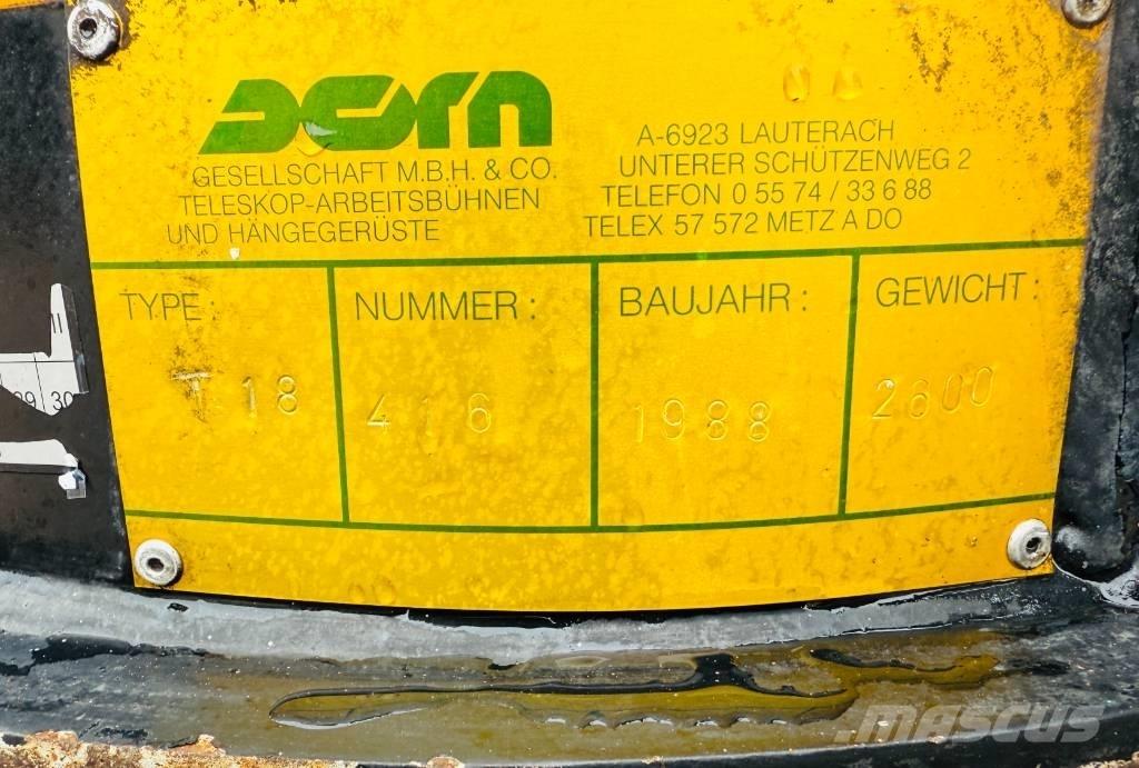  Dorn T18 Gelenkteleskoparbeitsbühnen