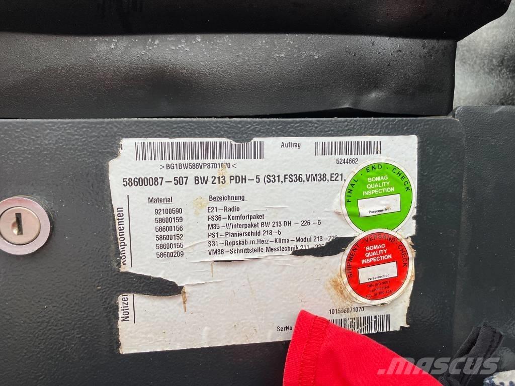 Bomag BW 213 PDH-5 Erdbauwalzen