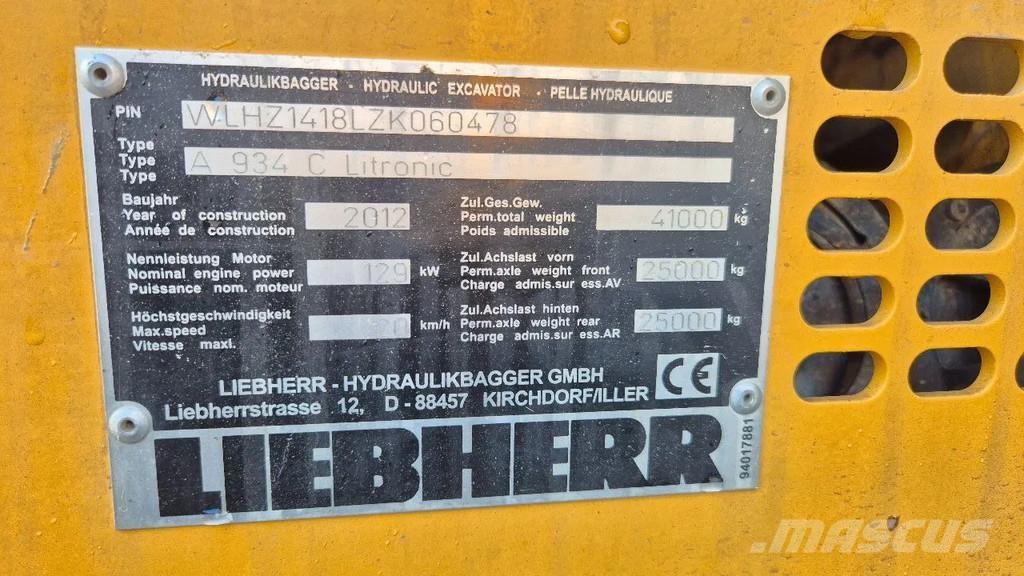 Liebherr A 934 C Materialumschlag