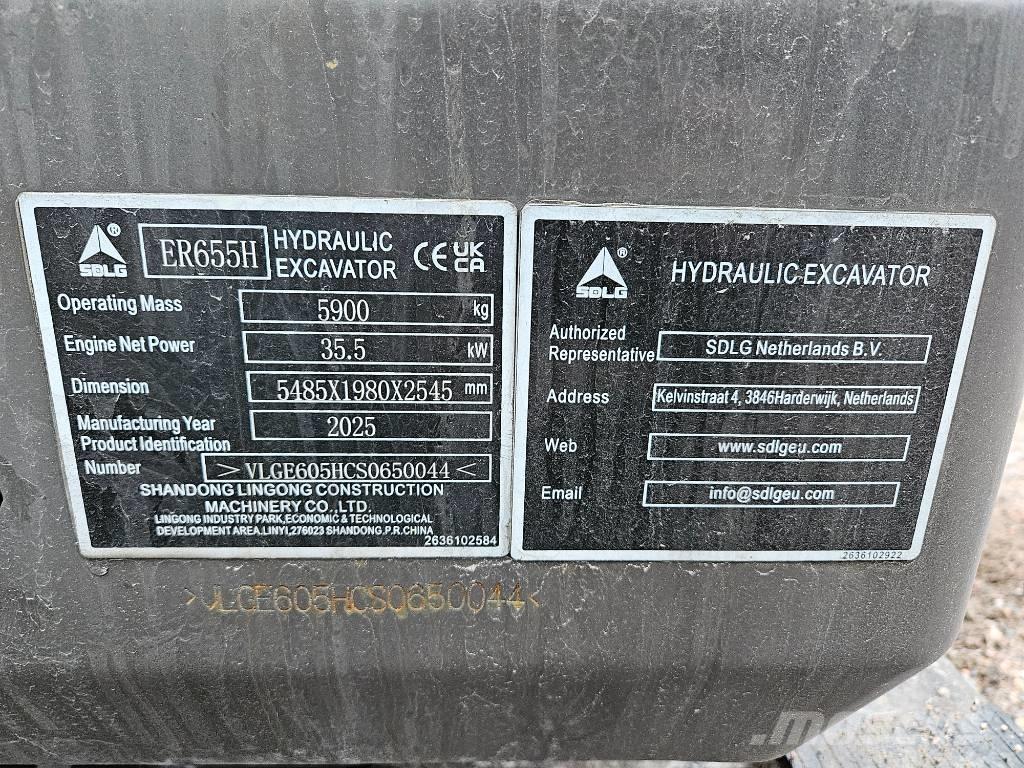 SDLG ER655H Minibagger < 7t