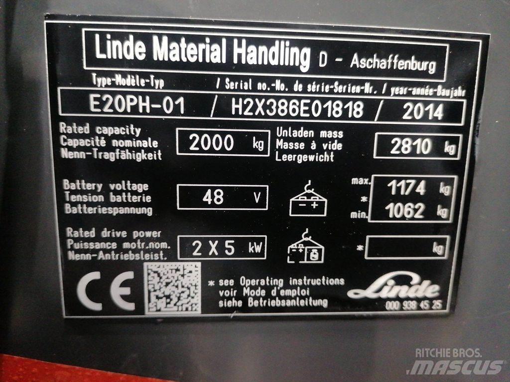 Linde E20PH-01 Elektrische heftrucks