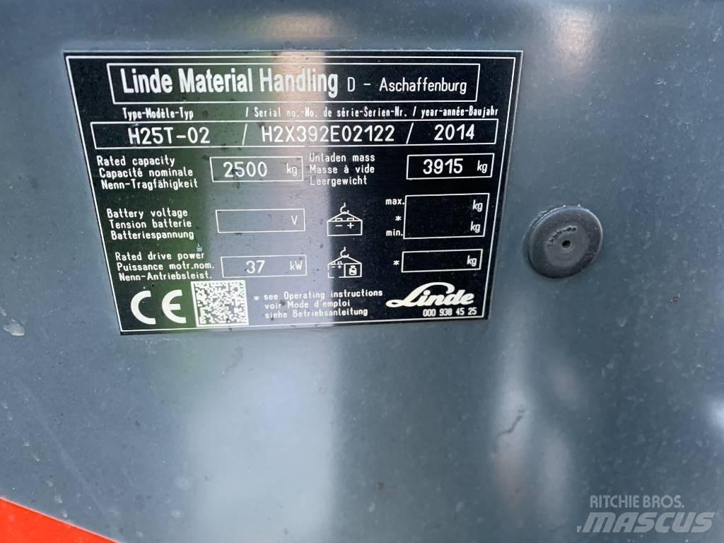 Linde H25T-02 LPG heftrucks