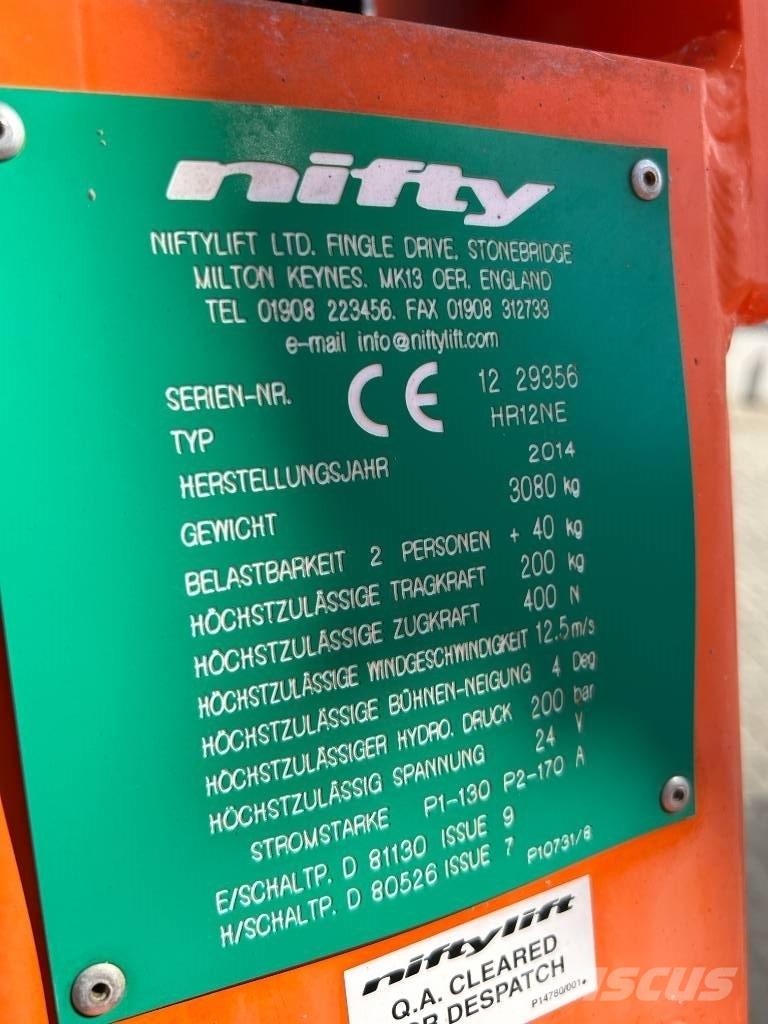 Niftylift HR 12 N E Gelenkteleskoparbeitsbühnen