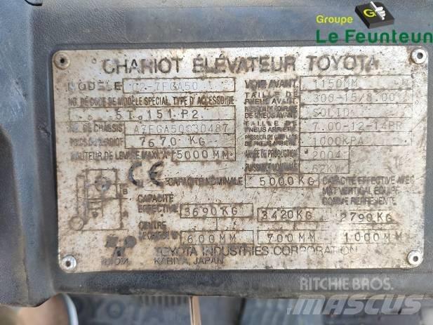 Toyota 02-7 FG A 50 LPG heftrucks