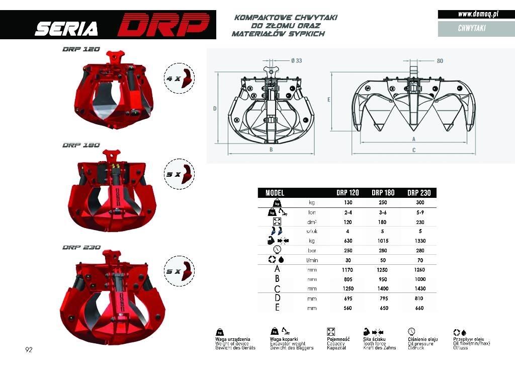 DEMOQ DRP250 4P Greifer
