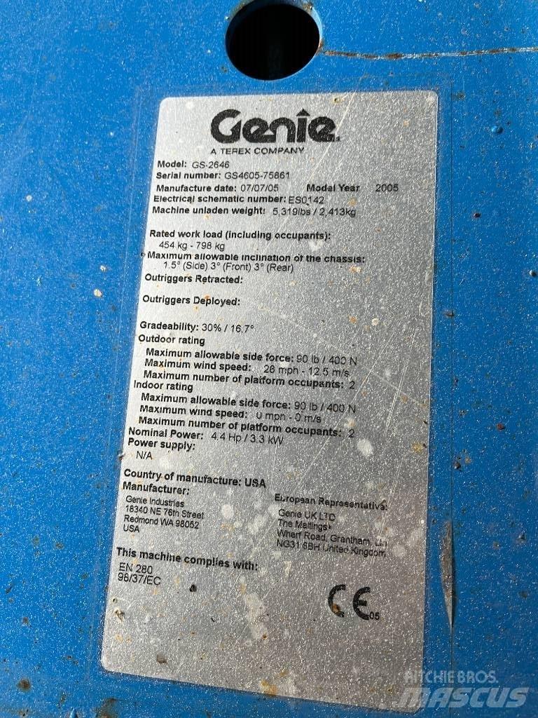 Genie GS 2646 Scheren-Arbeitsbühnen