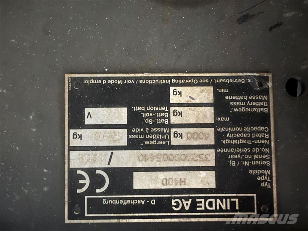 Linde H40D Diesel heftrucks