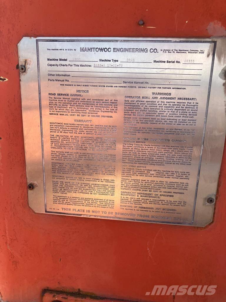 Manitowoc 4600 Seilbagger