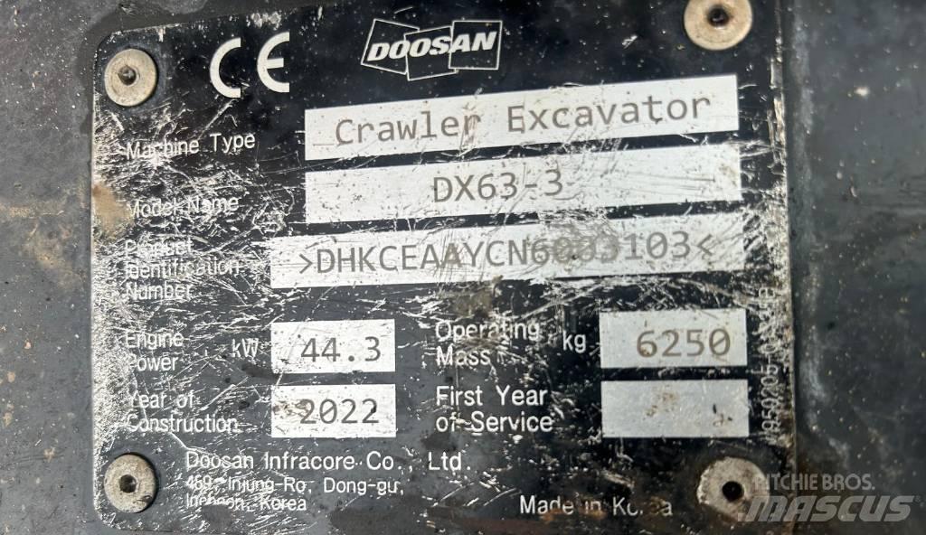 Doosan DX 63-3 Raupenbagger