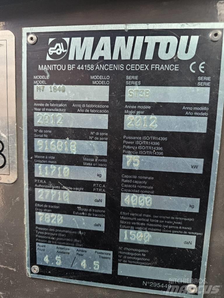 Manitou MT1840 Teleskoplader