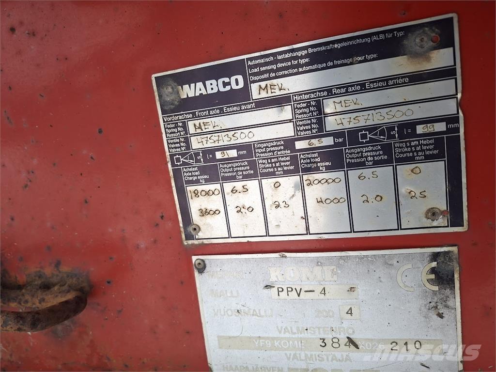 Kome Puuperävaunu Holzanhänger