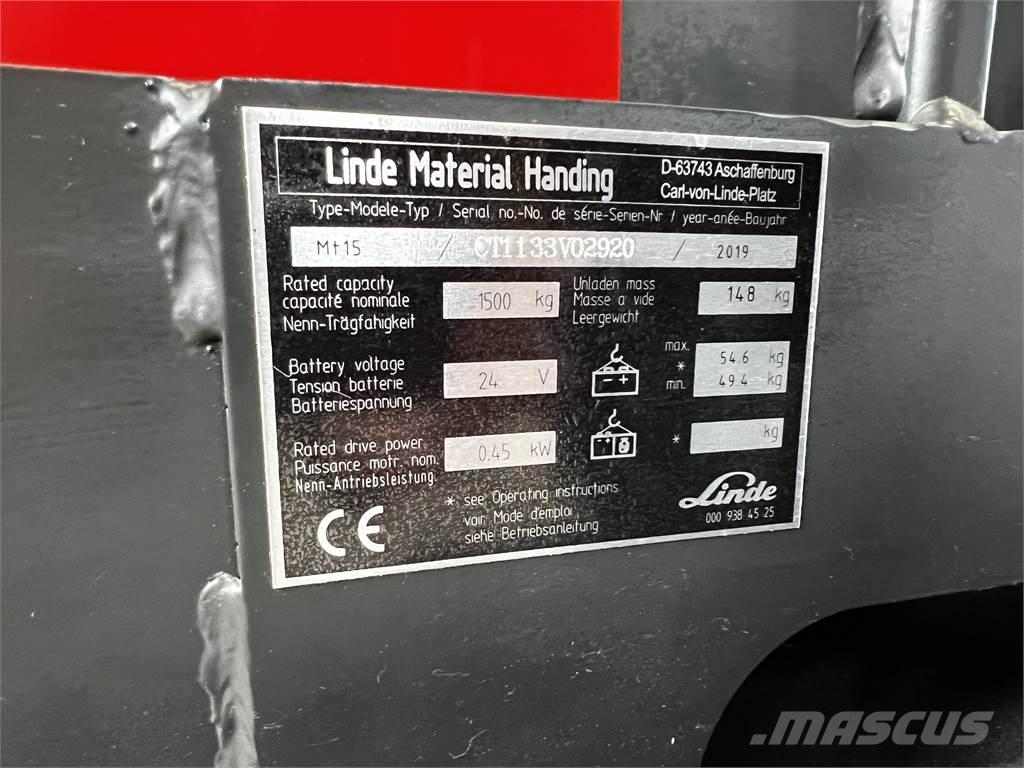 Linde MT15 Deichselstapler