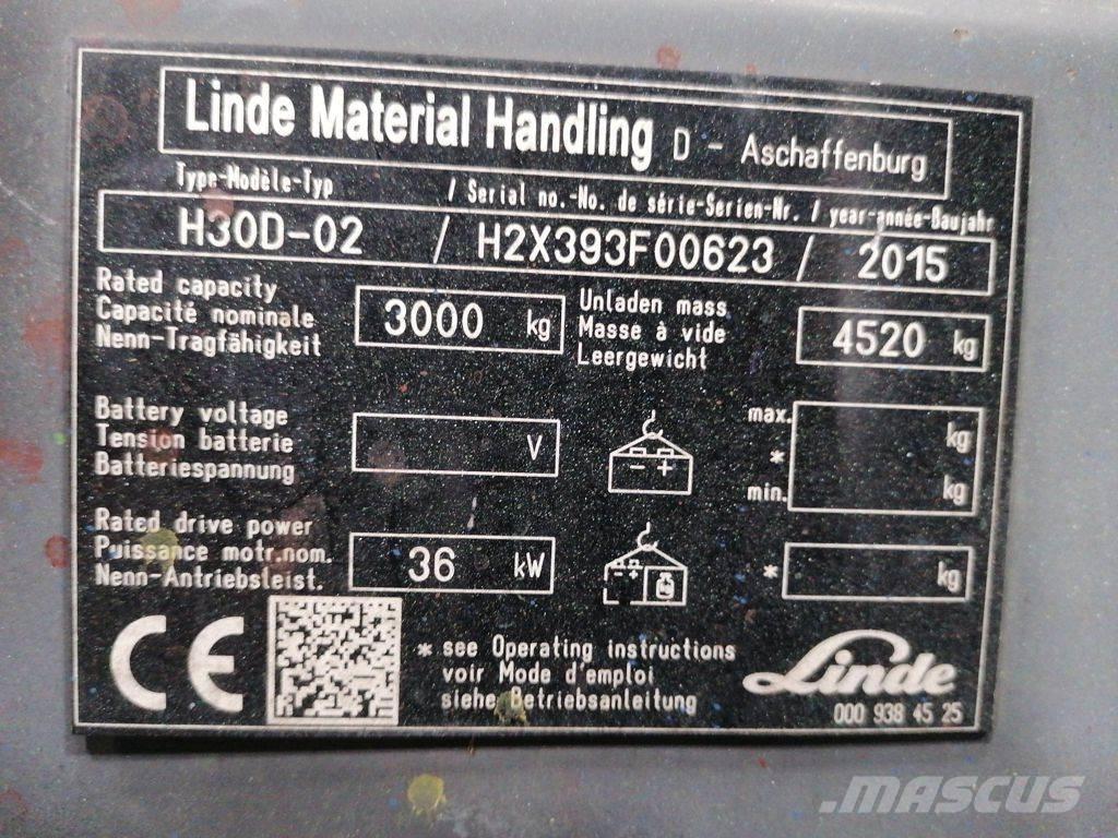Linde H30D-02 Diesel heftrucks