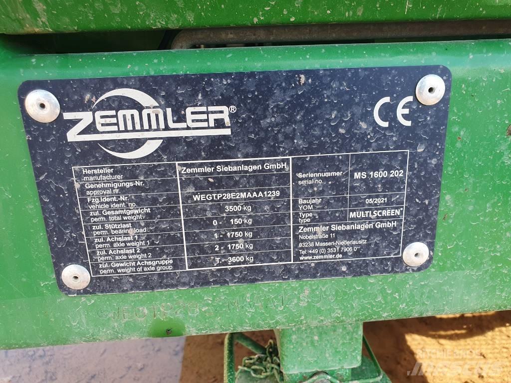 Zemmler MS 1600 Mobile Siebanlagen