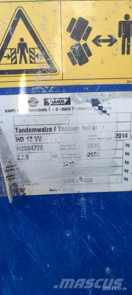 Hamm HD 12 VV Tandemwalzen
