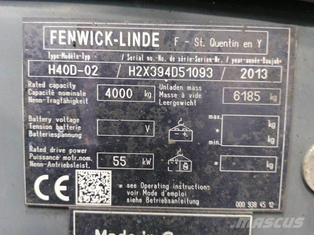 Linde H40D-02 Diesel heftrucks