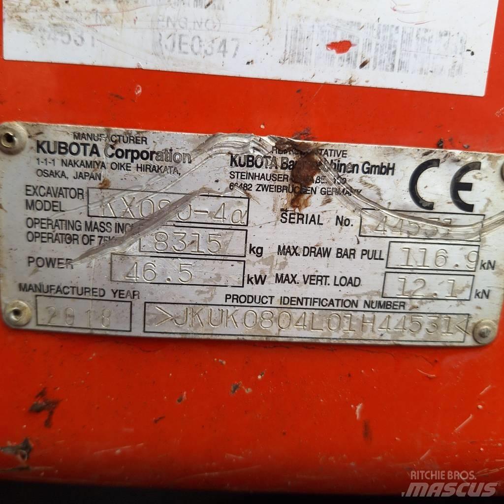 Kubota KX 080-4 Midibagger  7t - 12t