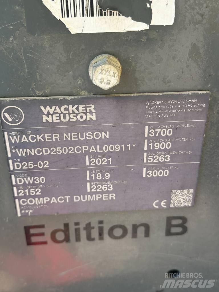 Wacker Neuson DW 30 Minidumper